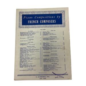 1890 Pendant la Valse Sheet‎ Music Piano Compositions by French Composers